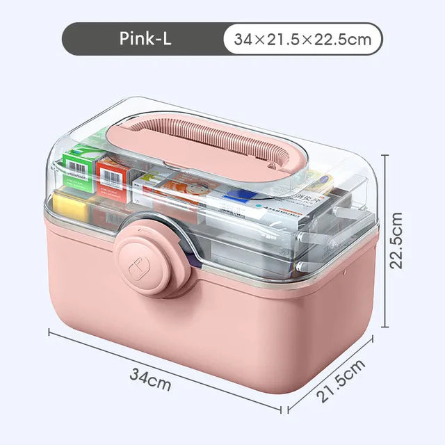 Patharo - Large Capacity Family Medicine Organize Box