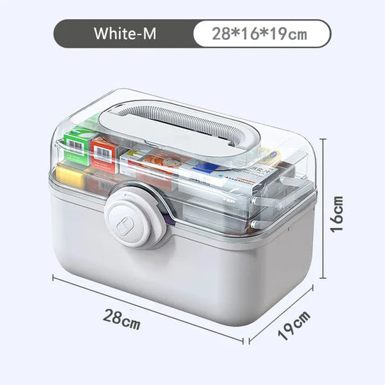 Patharo - Large Capacity Family Medicine Organize Box